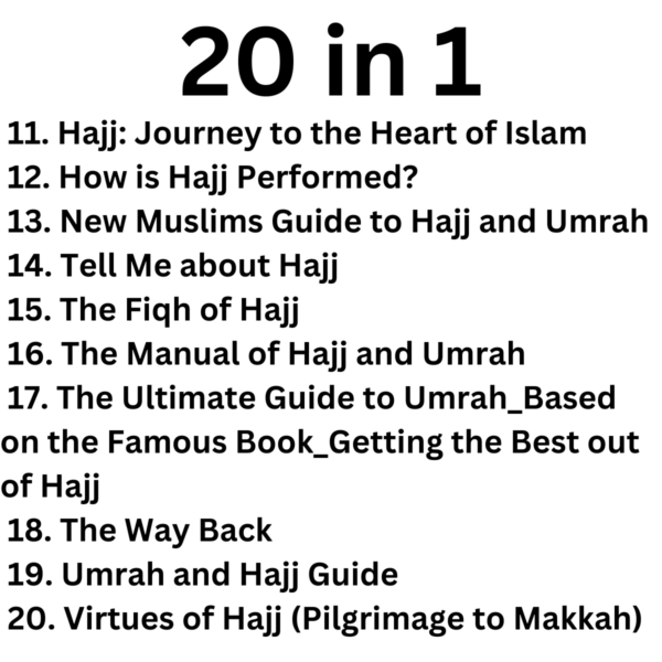 Everything You Need to Learn to Prepare for Hajj and Umrah (20 in 1) - SunnahSak.com 4