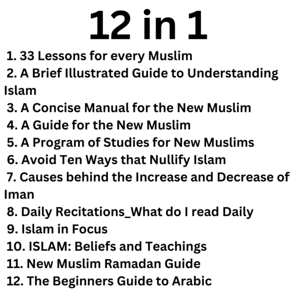 Guide for New Muslims (Reverts) (12 in 1) - SunnahSak.com 1