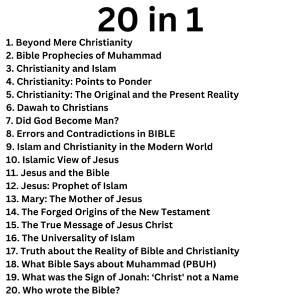 The Truth about Christianity (20 in 1) - SunnahSak.com 4